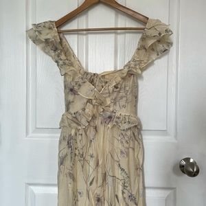 H&M ruffled maxi dress tags on